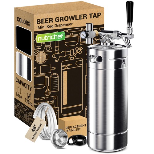 Nutrichef pressurized growler - nutrichef,