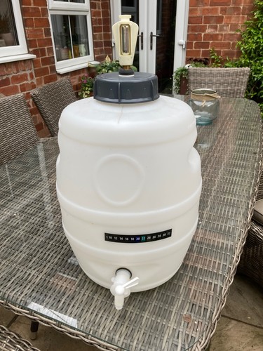 Beer pressure barrel with - beer, tap