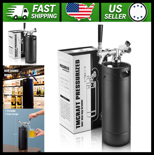 Tmcraft 128oz mini keg - keg, tap