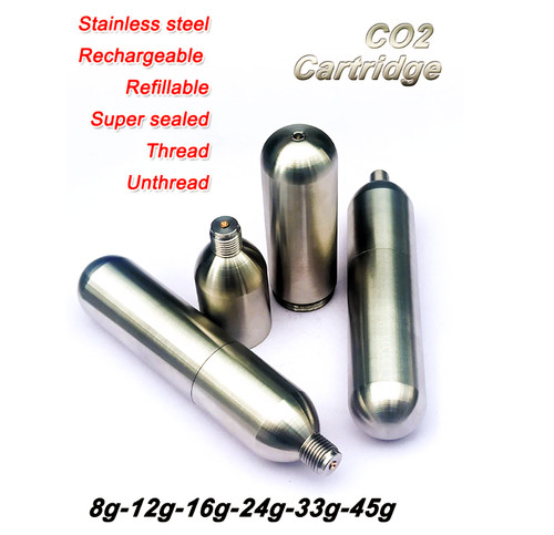 Refillable co2 cartridge - refillable,